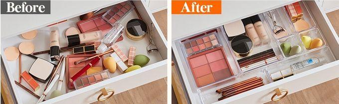 DIY Drawer Organizers Before After