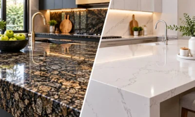White Granite vs. Quartz