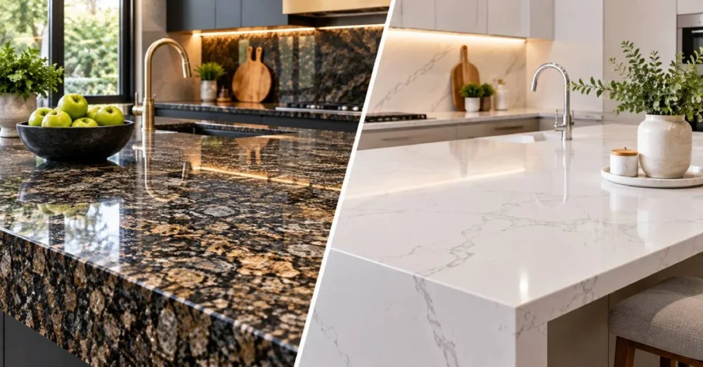 White Granite vs. Quartz